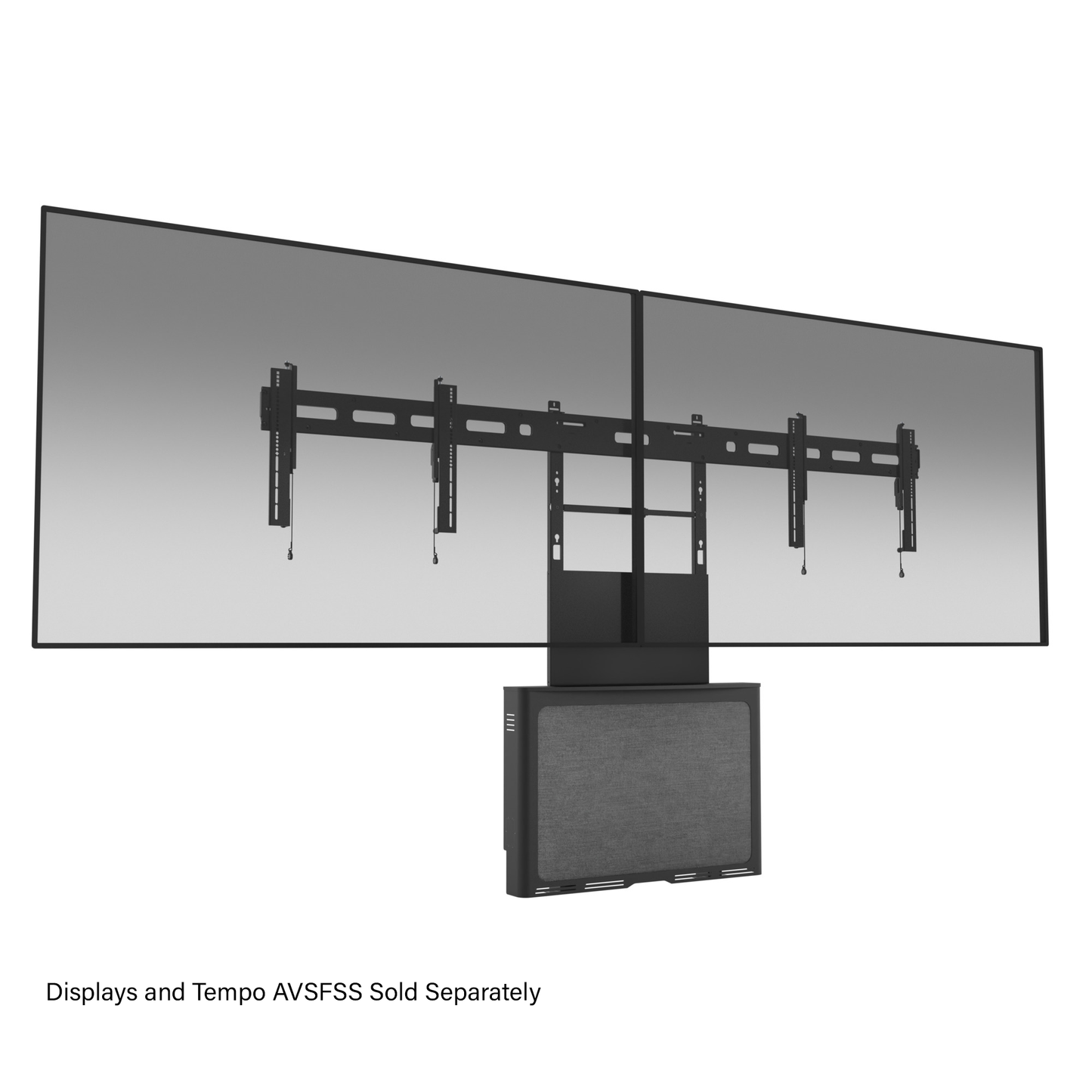 Chief Tempo X-Large Dual Display Mount - For Displays up to 80" - Black