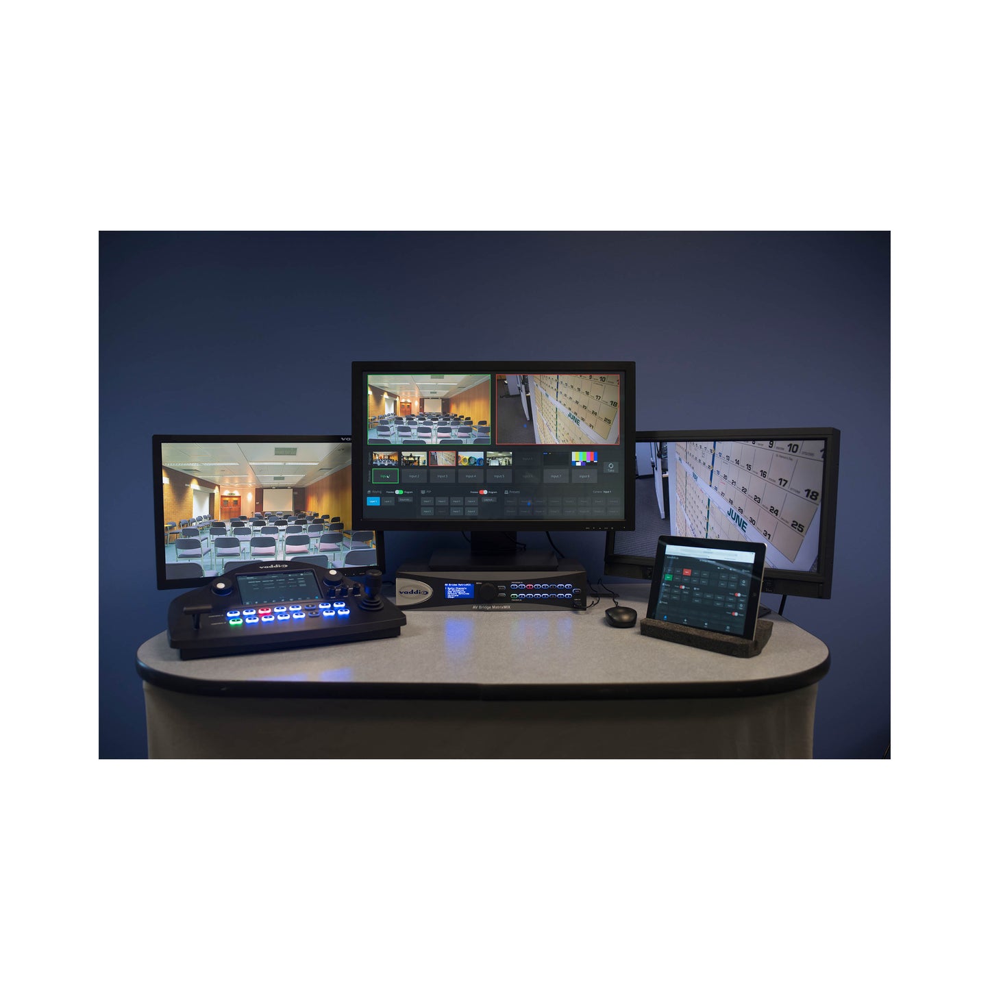 Vaddio AV Bridge MatrixMIX Production System - Includes Switcher and PCC Controller - Black