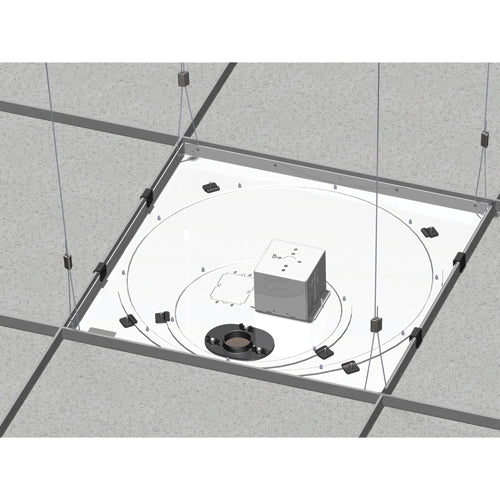 Chief Speed-Connect Suspended Ceiling Tile Replacement Kit - With Power Outlet Housing - White