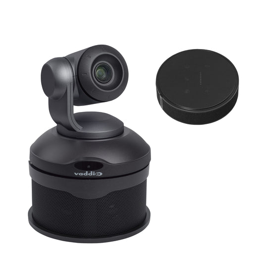 Vaddio ConferenceSHOT AV HD PTZ Camera System - Includes AV Speaker, and TableMIC Conference Microphone - Black