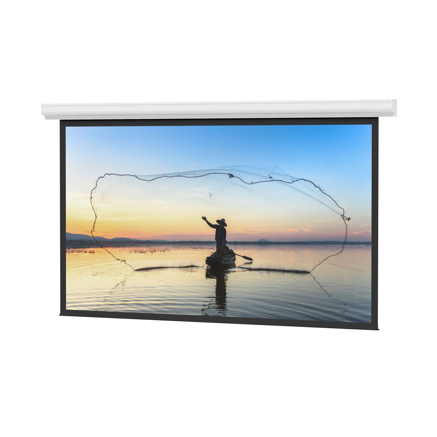 Da-Lite Designer Contour 106-inch Electric Projection Screen - Matte White Surface