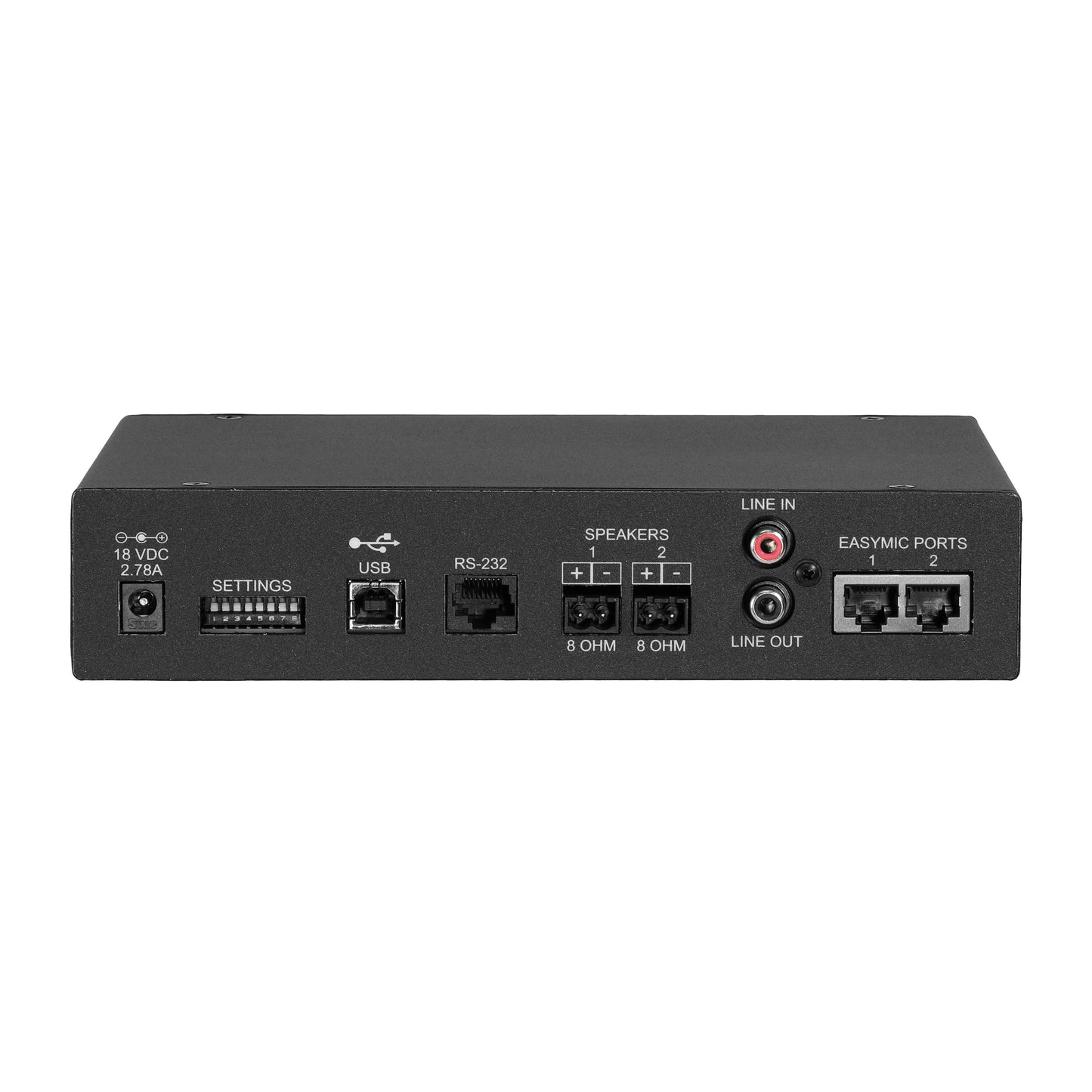 Vaddio EasyUSB Audio Mixer - USB Camera Input Port - Black