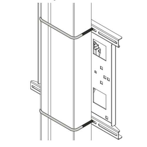 Chief Square 8" x 6" U-Bolt Set - Mounting Component