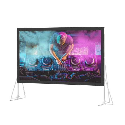 Da-Lite Heavy Duty FastFold Deluxe Projection Screen System - 245” Diagonal - HD Rental Surface