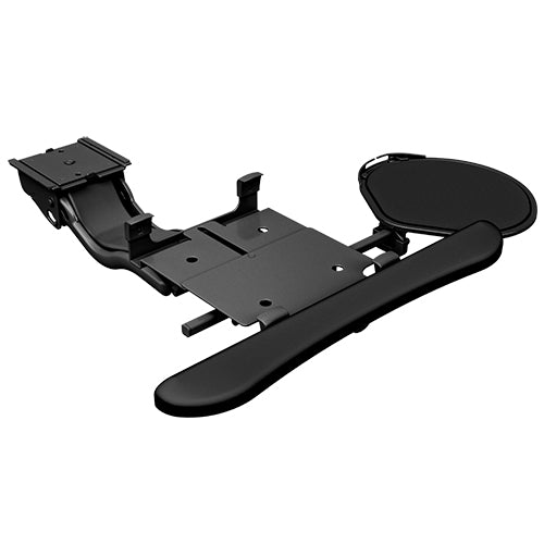 Sit-to-Stand Arm, Keyboard Clamp with Tilt/Swivel Mouse Tray