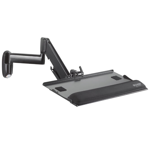 Chief Height-Adjustable Keyboard and Mouse Tray Wall Mount - Black