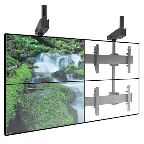 Chief Fusion Micro-Adjustable 2x2 Ceiling Video Wall Display Mount - For Displays 42-50" - Black