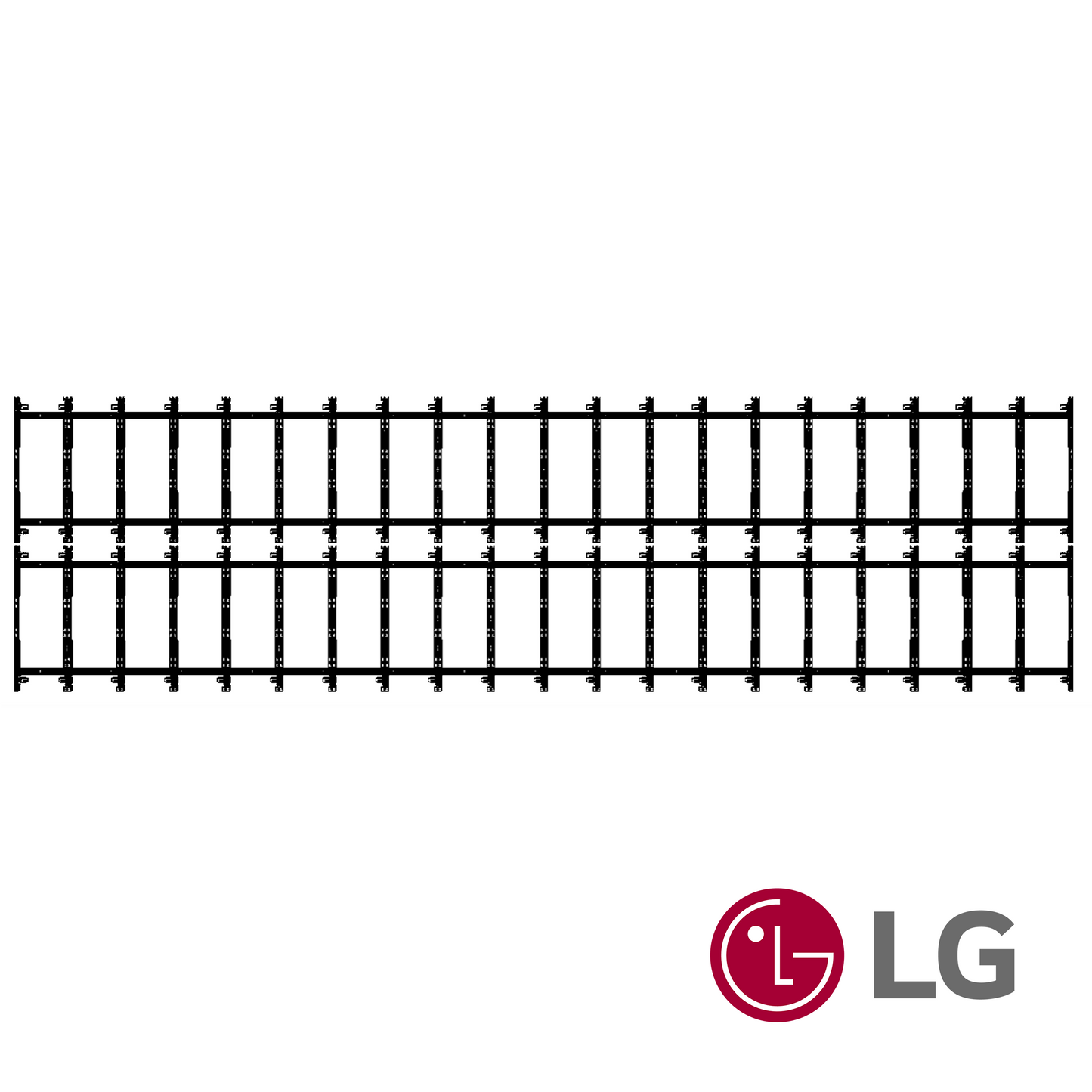 TiLED™ 20x10 dvLED Wall Mount Kit for LG LSCB 490" Ustretch