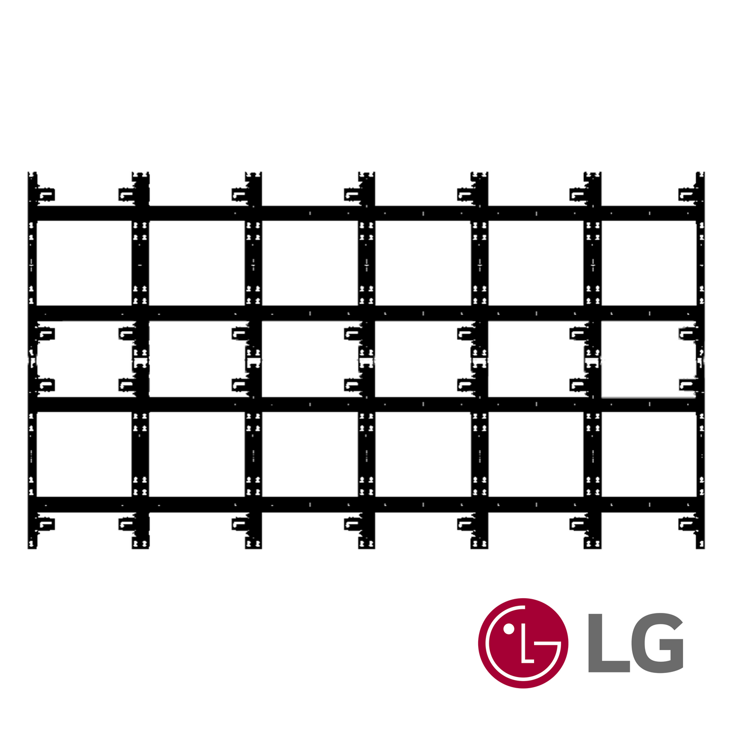 TiLED™ 6x6 dvLED Wall Mount Kit for LG LSAB-F163C/U163C 163"