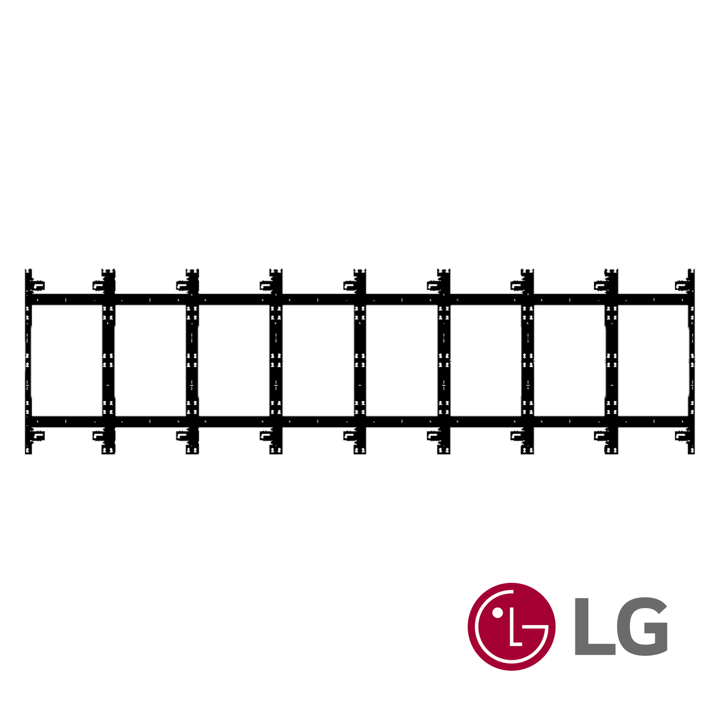 TiLED™ 8x4 dvLED Wall Mount Kit for LG LSBB 196" UStretch with Side Covers