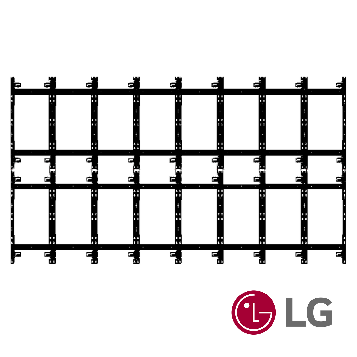 TiLED™ 8x8 dvLED Wall Mount Kit for LG LSCB 217"