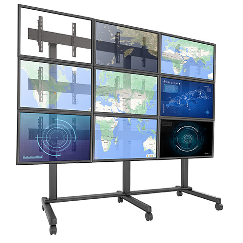 Fusion® 3 x 3 Micro-Adjustable Large Freestanding Video Wall