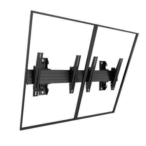 Chief Fusion Large 2x1 Menu Board Wall Mount - For Flat Panel Displays - Black