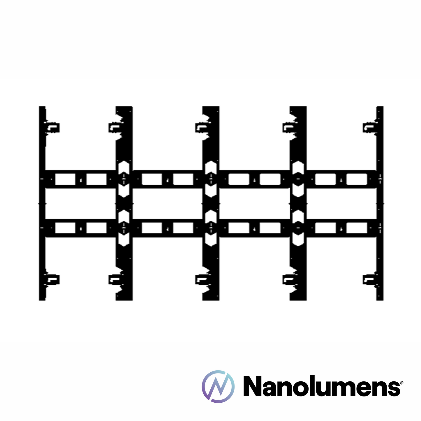 TiLED™ 4x4 dvLED Wall Mount Kit for Nanolumens Engage with Side Covers