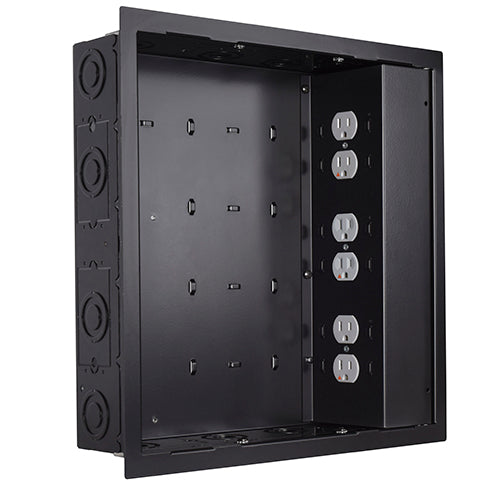 Chief Proximity In-Wall Storage Box For AV Components - Black