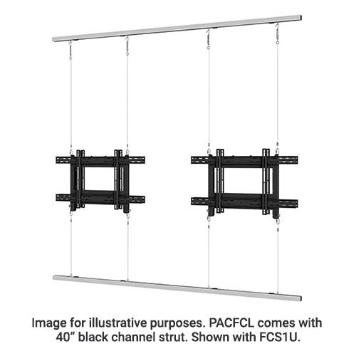 Lateral Shift Accessory for Cable Floor-to-Ceiling Flat Panel Mount