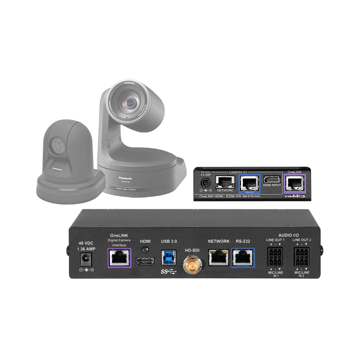 Vaddio OneLINK Bridge for Conference Cameras - AV Extender - Black