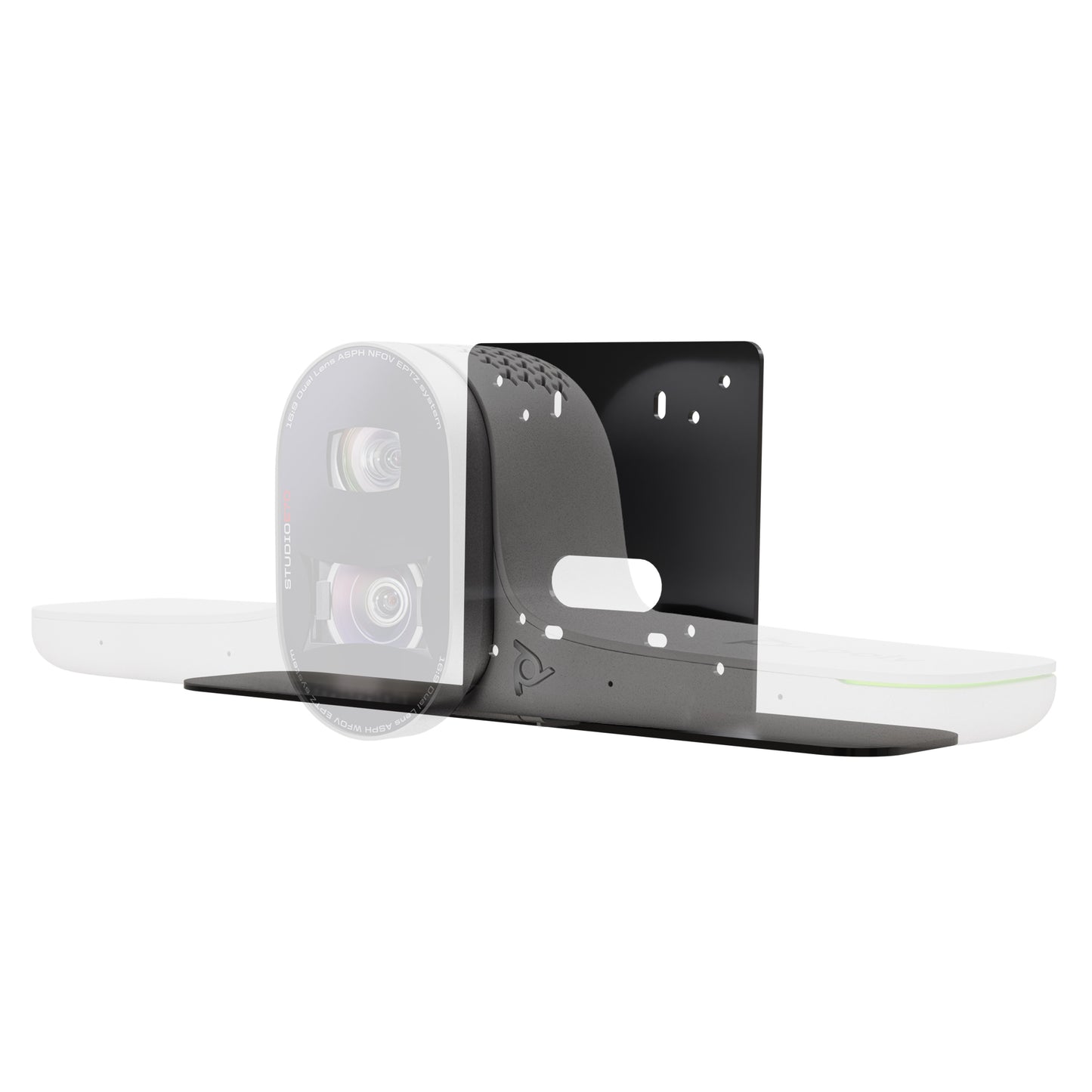 Vaddio Thin Profile Wall Mounted Camera Bracket for Poly Studio E70 - Black