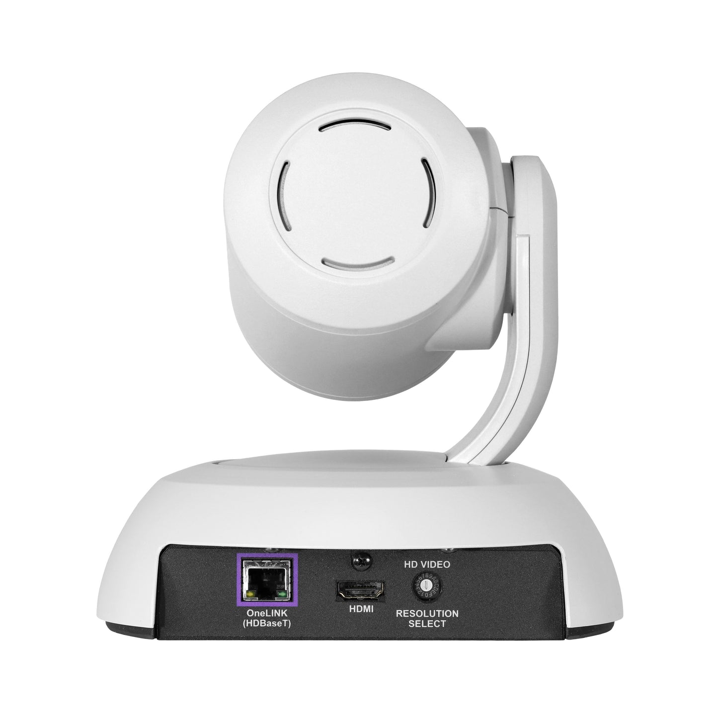 Vaddio RoboSHOT 12E HDBT OneLINK HDMI System for Polycom Codecs - Includes PTZ Camera and HDMI Receiver - White