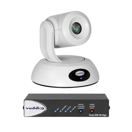 Vaddio RoboSHOT 12E HDBT OneLINK Bridge System - PTZ Camera - White