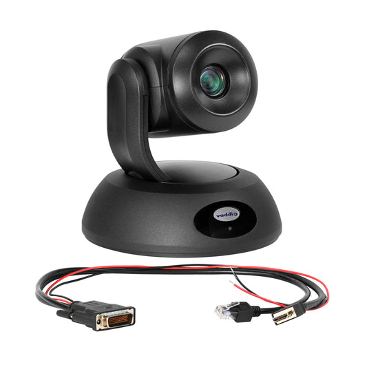 Vaddio RoboSHOT 12E HDMI PTZ Camera - For Polycom Codecs - Black