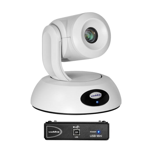 Vaddio RoboSHOT 12E QMini System - Includes PTZ Camera - White