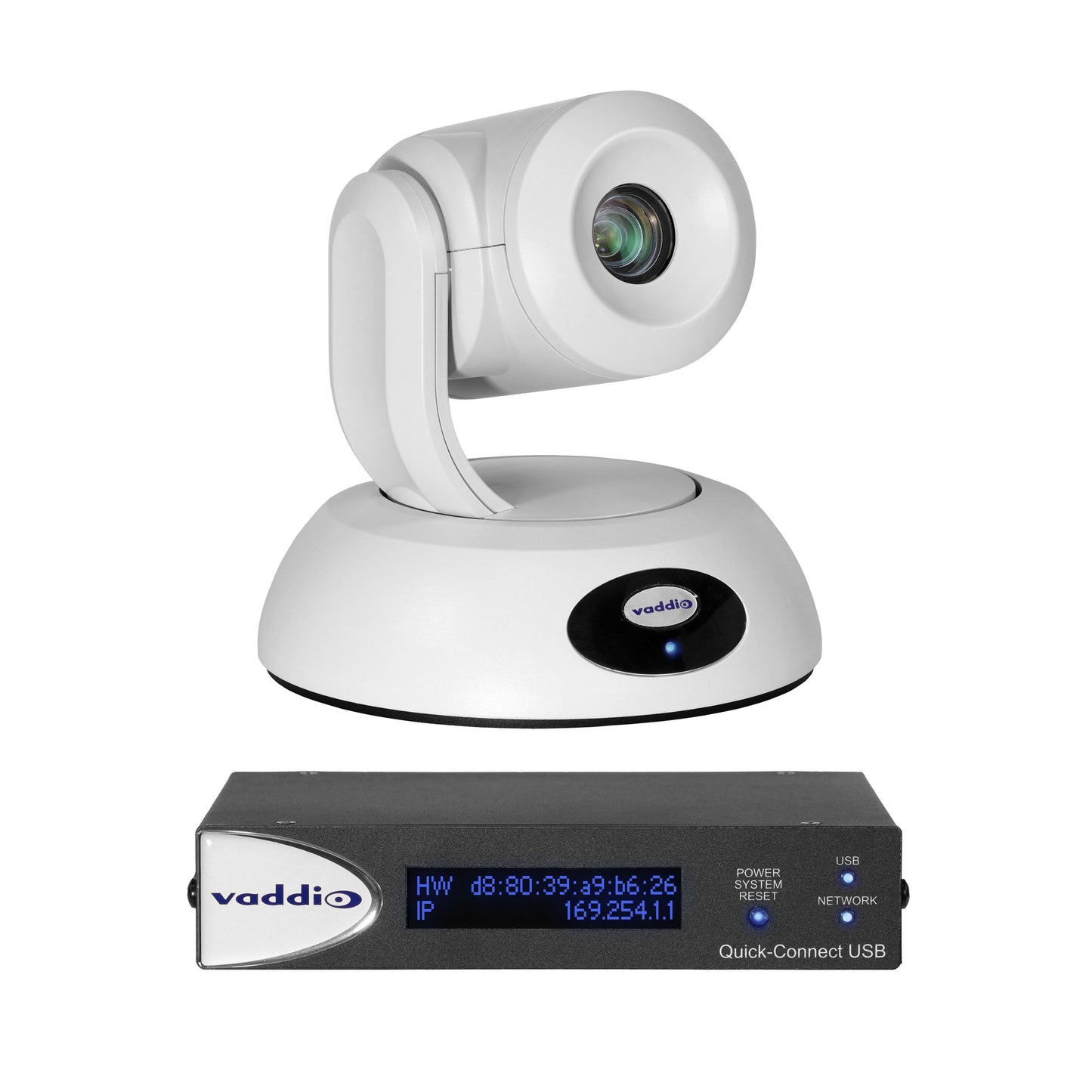 Vaddio RoboSHOT USBQ USB Camera System - Includes PTZ Camera - White