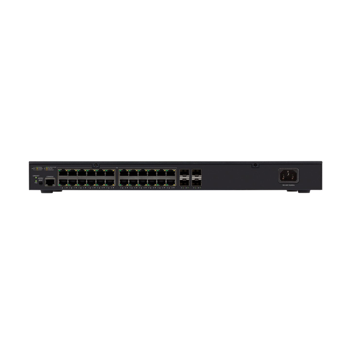 Luxul 24-Port Gb PoE+ L2 L3 Managed Switch with 4 SFP+ Ports