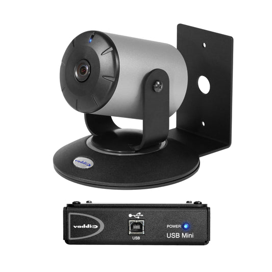 Vaddio WideSHOT SE Qmini Video Conferencing System - Includes Conference Camera, Wall Mount, and USB Mini