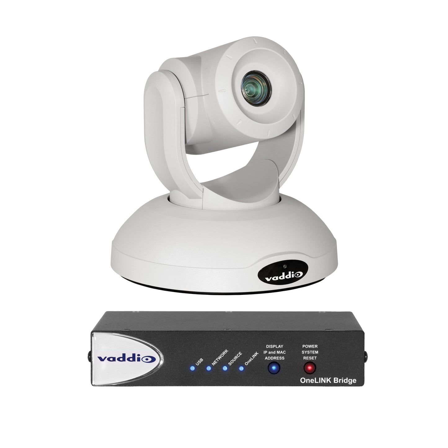 Vaddio RoboSHOT 40 UHD OneLINK Bridge Video Conferencing System - Includes PTZ Camera - White