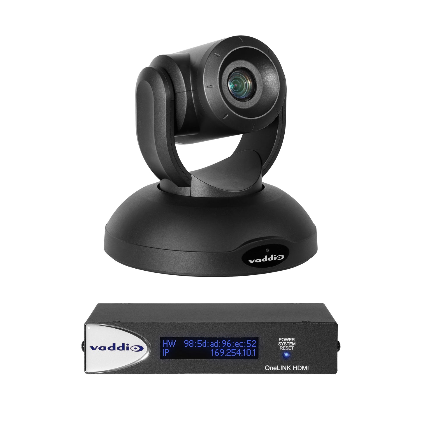 Vaddio RoboSHOT 40 UHD OneLINK Video Conferencing HDMI Bridge System - Includes PTZ Camera - Black